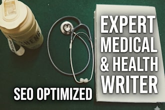 write expert medical and health articles