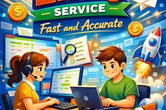do fast and accurate data entry, copy paste, typing work