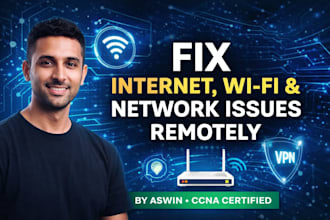 fix your internet, router, VPN and network issues remotely