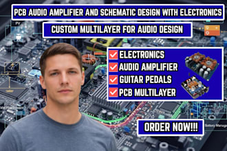 design audio electronics circuit schematics, sound pcb and printed circuit board