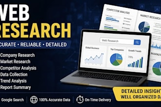 do web research and data collection in excel or google sheet
