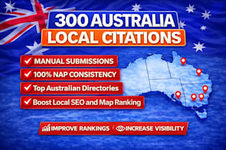 list 300 australia local citations for local SEO and gmb ranking