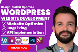 build automated wordpress website with api integration and performance optimize