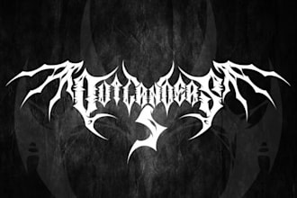 design a bold and aggressive metalcore logo