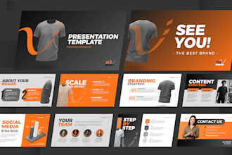 design a clean and professional canva presentation template