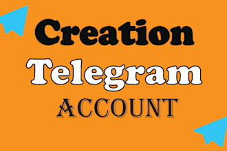 crete telegrame acount for you