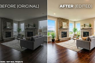 do real estate photo editing hdr, flambient