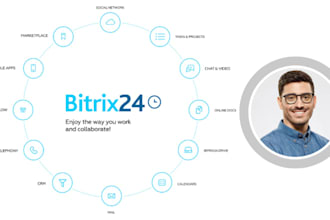set up and automate bitrix24 CRM, workflow, and integrations for your business