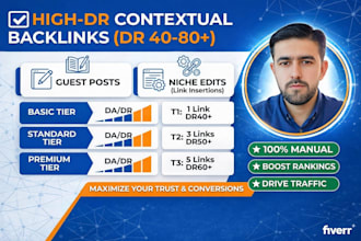 outreach manually real high traffic sites with high quality do follow backlinks