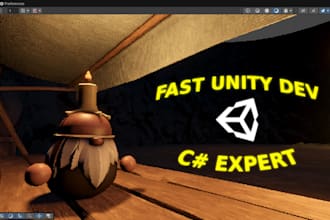 be your 2d or 3d unity game developer