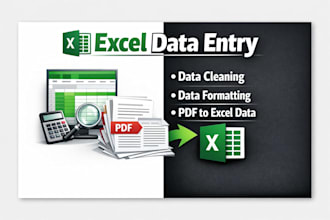 do 1 formatting 2 data cleaning 3 convert pdf data to excel