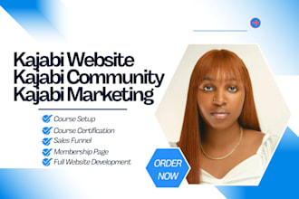 setup kajabi funnels, courses and marketing automation