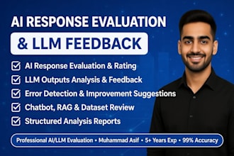 provide ai evaluation, llm output analysis, chatbot testing and optimization