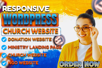 build christian website design or redesign church website wix wordpress app
