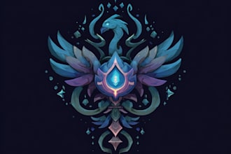 create a unique fantasy logo