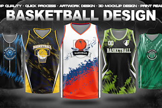 design custom sublimation basketball jersey or uniform