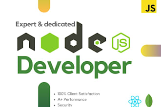 be your expert node js developer dedicated backend server