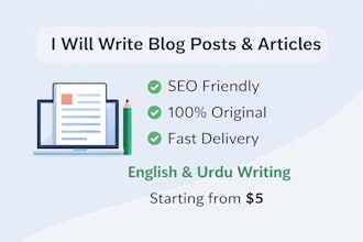 provide expert content writing services with fast delivery