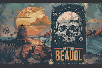 draw artwork with vintage illustration style