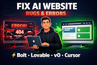 fix bolt lovable v0 or cursor ai website bugs and errors