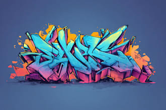 create custom graffiti art designs murals and wall arts