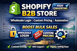 setup shopify b2b wholesale features login pricing and automation