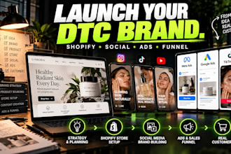 launch dtc brand on shopify with full marketing support