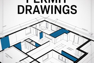 create professional architectural permit drawings for city approval