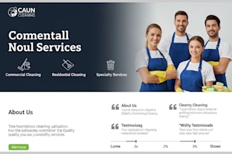 design squarespace janitorial service website building cleaning company website