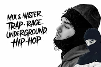 mix and master your trap, rage, or underground hip hop track