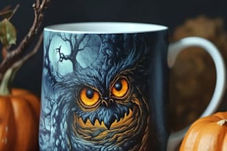 do coffee mug design, custom mug design