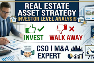 analyze your real estate investment including operations and asset strategy