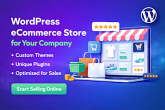 develop a fully customized wordpress online store
