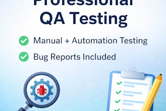 do professional QA manual testing of your website or app