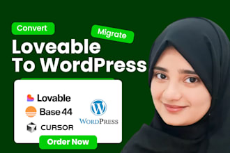 convert lovable to wordpress ai website to wordpress