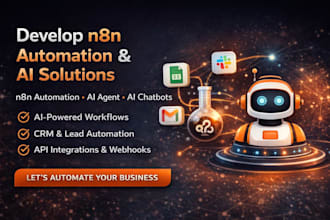 develop n8n automation, n8n ai agent, ai automation, n8n automation, ai chatbots