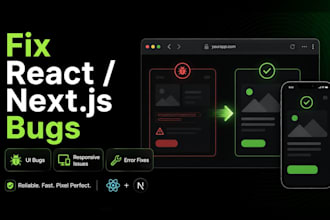 fix bugs in your react or nextjs app