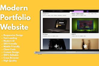 build a modern and responsive portfolio website