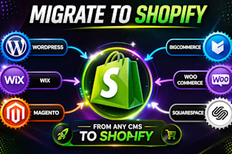 migrate woocommerce to shopify wordpress to shopify wix to shopify migration