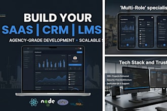 build your custom saas platform and scalable web app