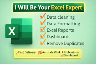 clean, format, sort excel data professionally
