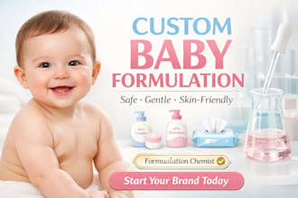 do custom baby care product formulation for skincare, haircare, lotion and wipes