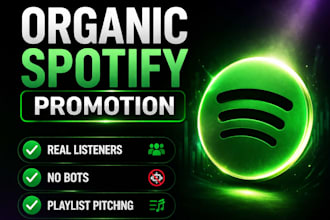 do organic spotify music promotion,  pitch spotify playlist marketing
