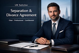 draft a UK mutual divorce or separation agreement letter