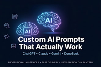 be your ai prompt engineer and custom prompt writer and ai consultant