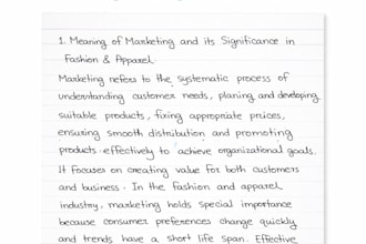 provide neat and clean handwritten notes