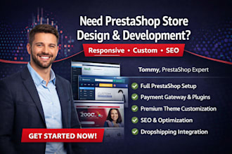 design responsive prestashop store prestashop website ecommerce SEO