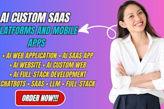 develop ai apps, ai saas, ai website and ai bots
