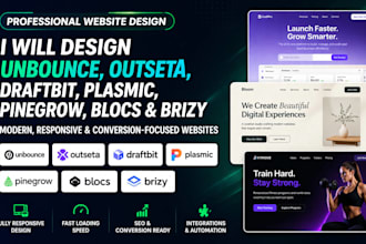 design unbounce outseta draftbit plasmic format pinegrow blocs brizy website