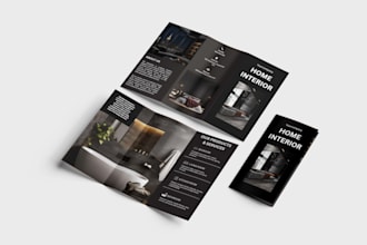 create high quality brochure, bifold, trifold and catalog